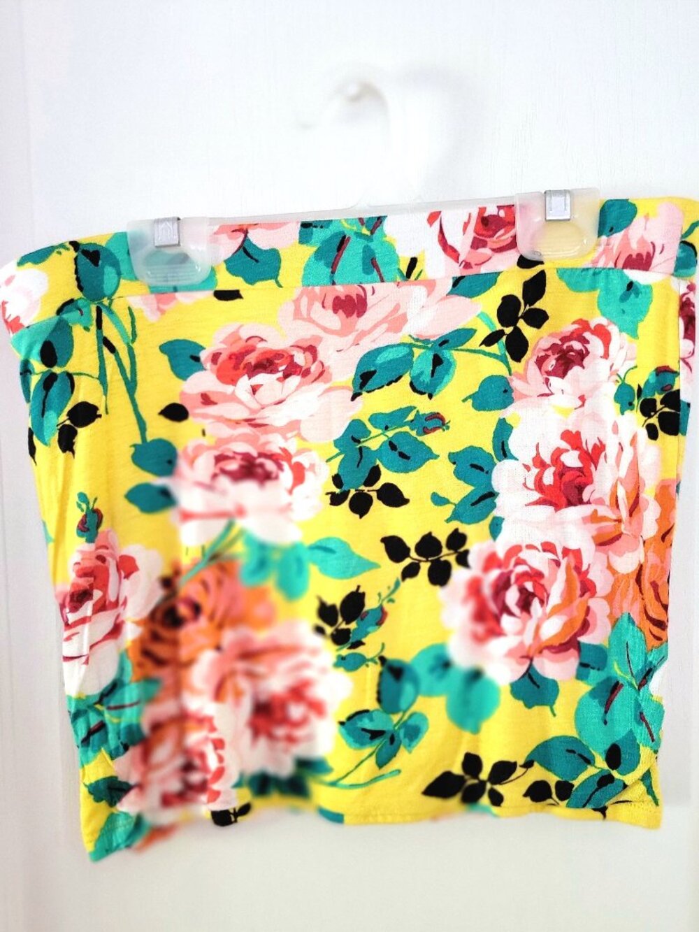 LIMITE FLORAL PRINT KNIT MINI SKIRT